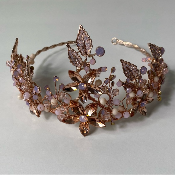 Gold & Pink Gem Crown (Size OS) - Picture 6 of 6